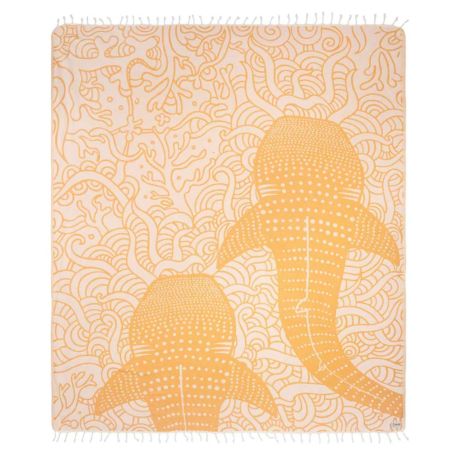 Serviette SAND CLOUD Whale Shark - Sunflower