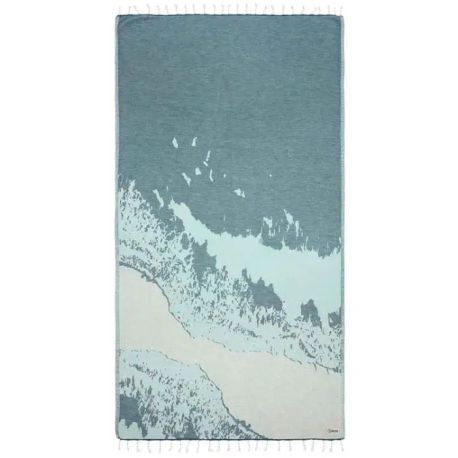 BEACH TOWEL SAND CLOUD SUNSET BEACH