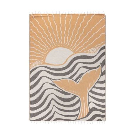 BEACH TOWEL SAND CLOUD Sunset Fluke