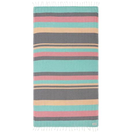 BEACH TOWEL SAND CLOUD Rasta Stripe - With Zipper Pocket